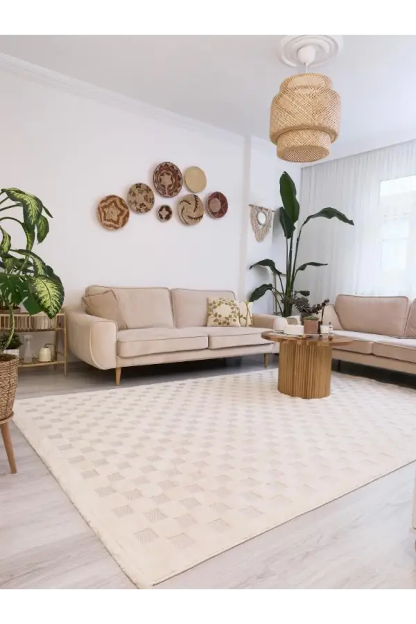 Apex Orion 4211 Krem Makine Halısı