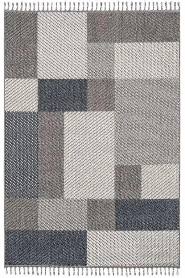 Dekorenti Halı Bukle 1403 Gri Mavi