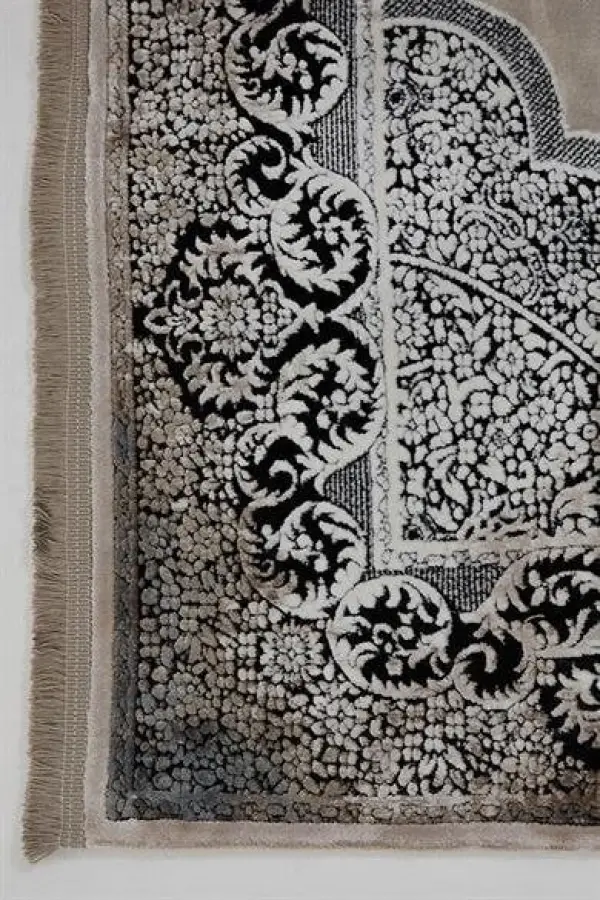Enti Halı Miras 6804 Gri Siyah