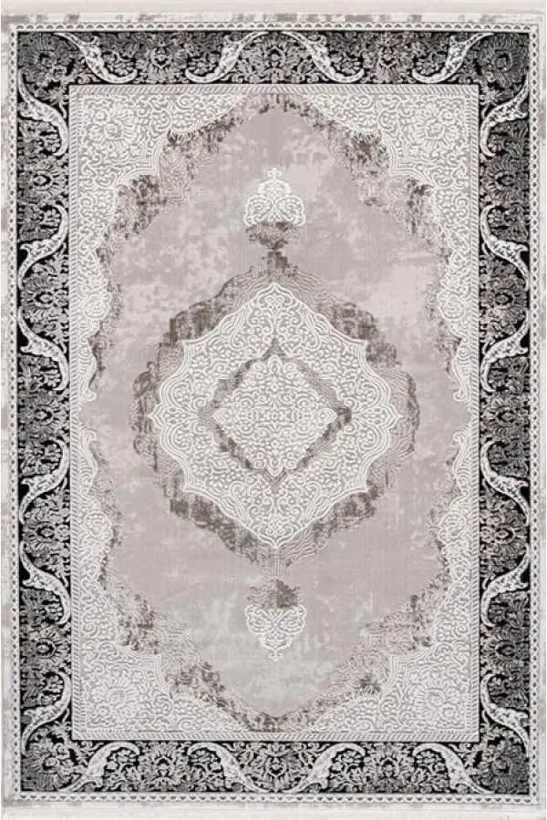 Enti Halı Miras 6805 Gri Siyah