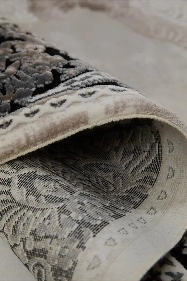 Enti Halı Miras 6805 Gri Siyah