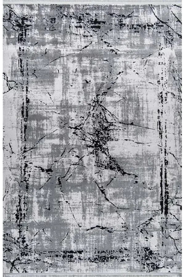 Romans Halı Enoks 6101 Gri Siyah