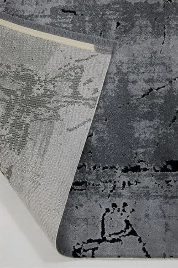 Romans Halı Enoks 6101 Gri Siyah