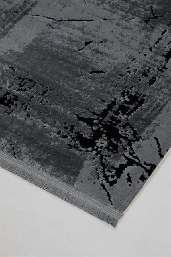 Romans Halı Enoks 6101 Gri Siyah