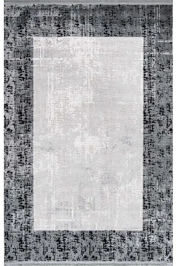 Romans Halı Enoks 6102 Gri Siyah