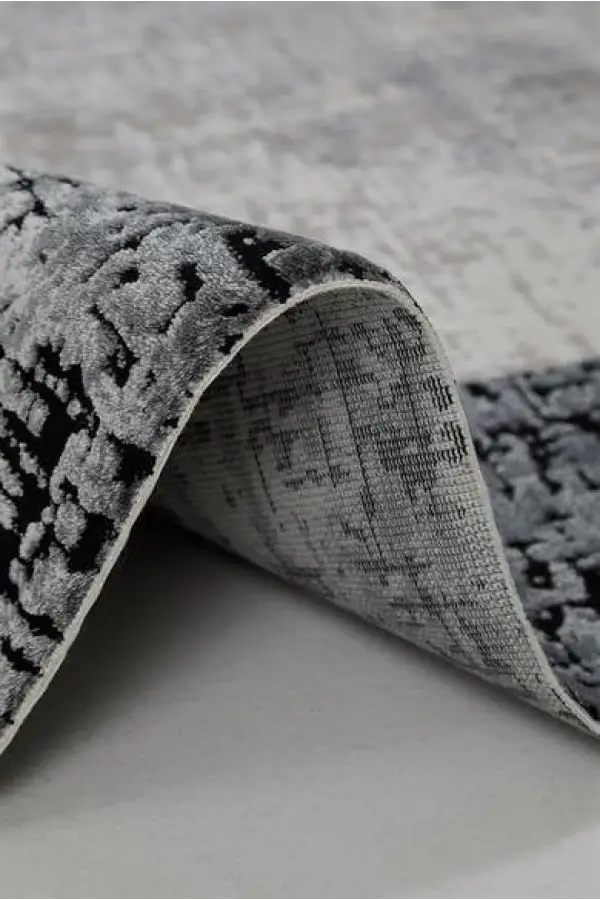 Romans Halı Enoks 6102 Gri Siyah