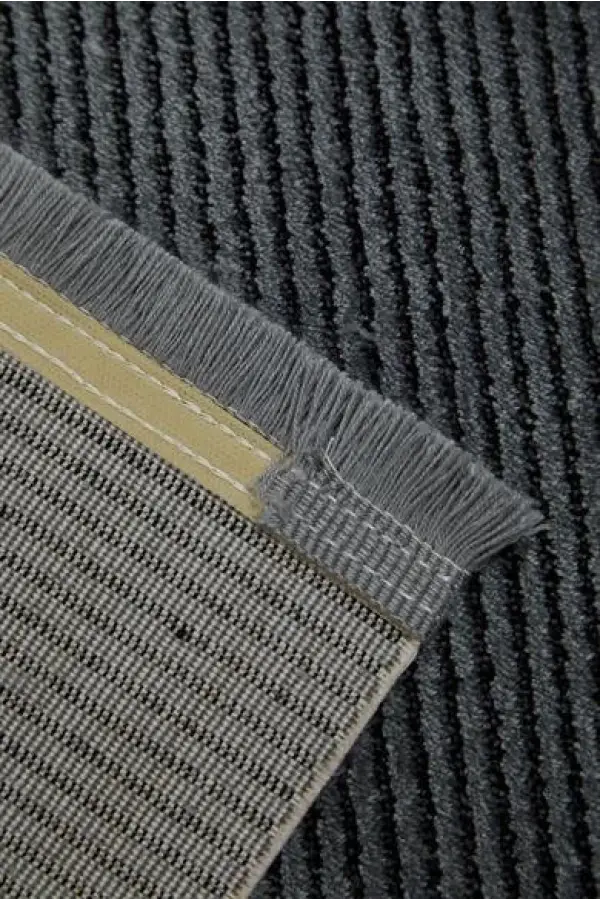 Romans Halı Enoks 6107 Gri Siyah