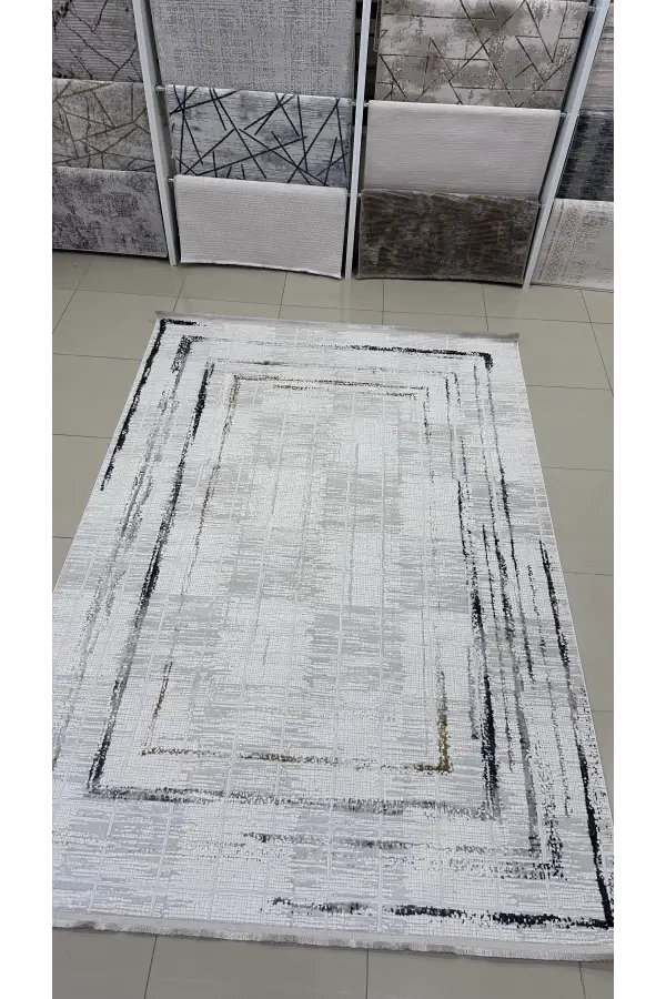 Safyün Halı Kadife KF423 Gri