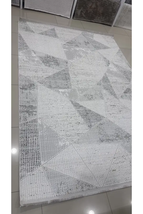 Safyün Halı Kadife KF437 Gri