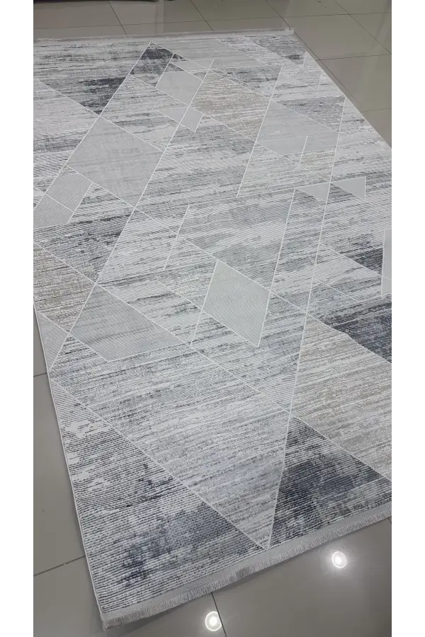 Safyün Halı Kadife KF446 Gri