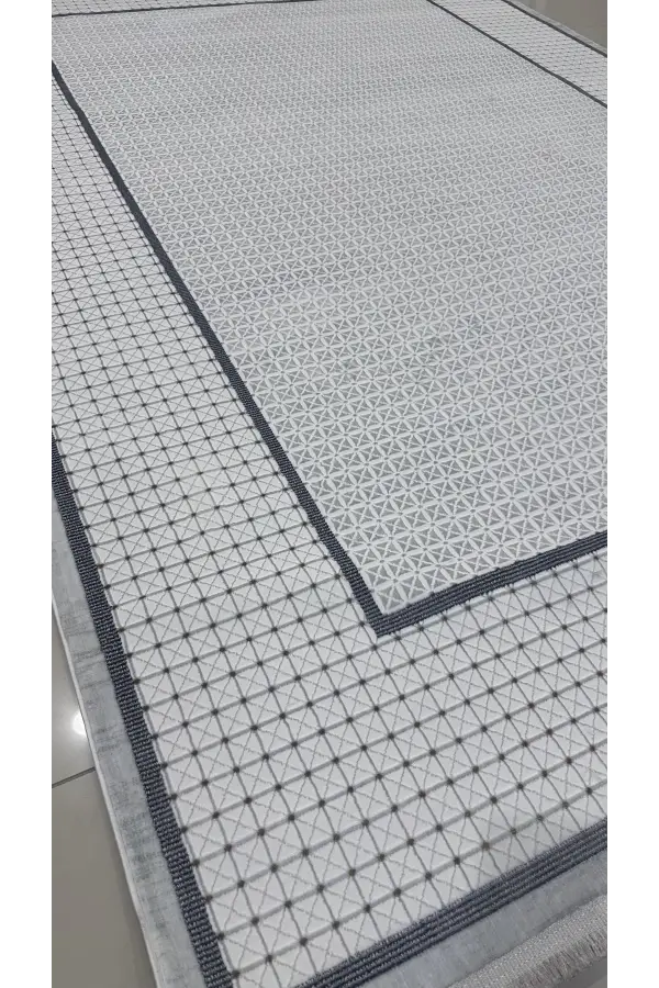 Safyün Halı Kadife KF451 Gri