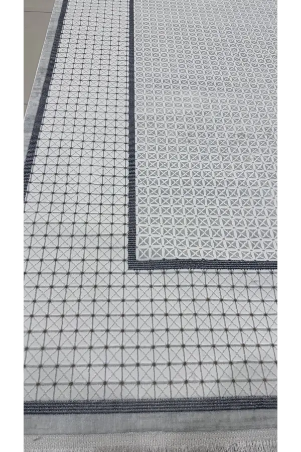 Safyün Halı Kadife KF451 Gri