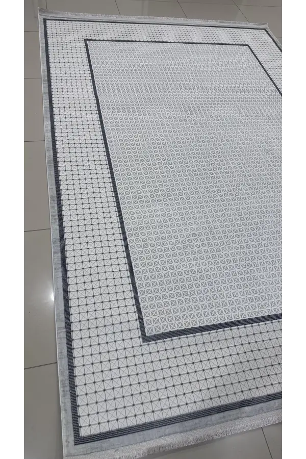 Safyün Halı Kadife KF451 Gri