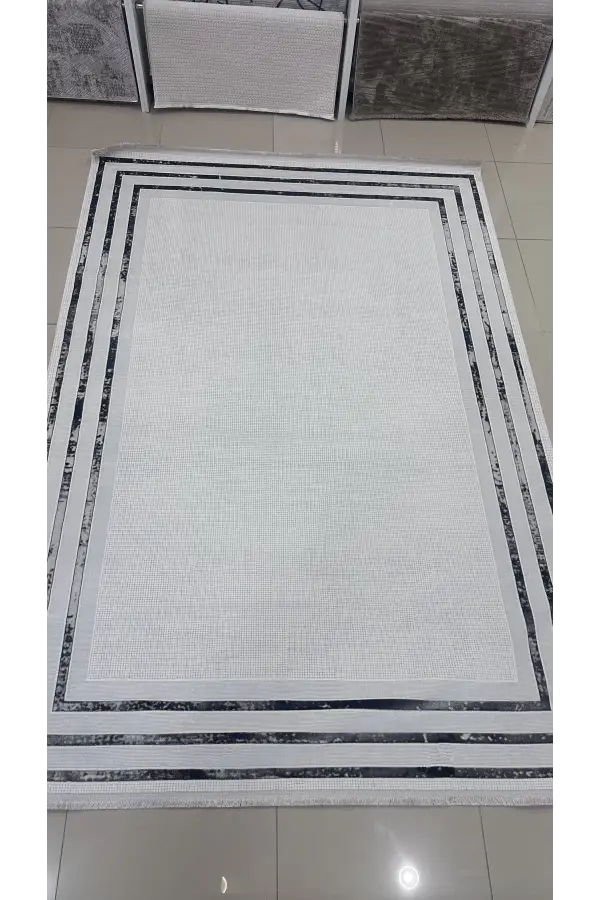 Safyün Halı Kadife KF452 Gri