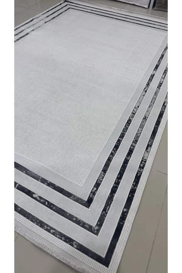 Safyün Halı Kadife KF452 Gri