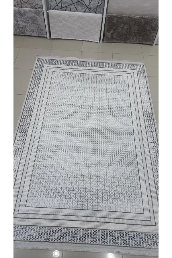 Safyün Halı Kadife KF454 Gri