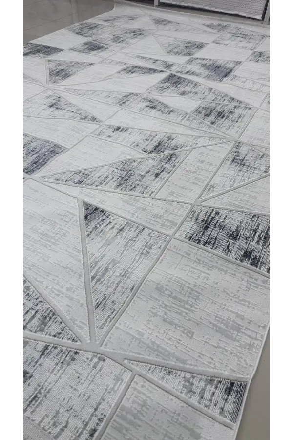 Safyün Halı Kadife KF456 Gri