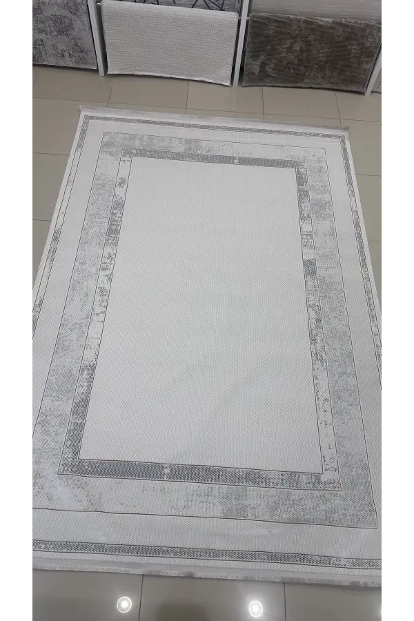 Safyün Halı Kadife KF465 Gri