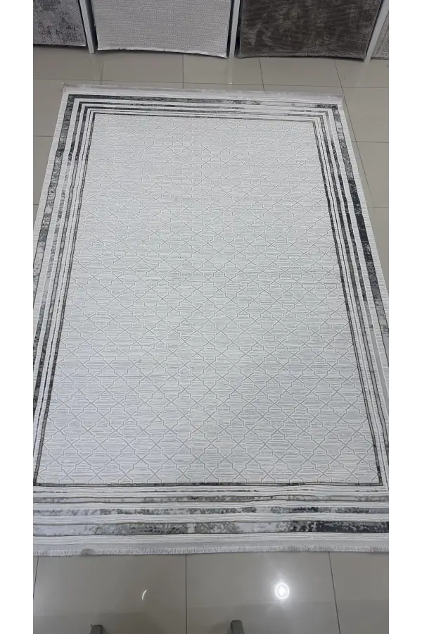 Safyün Halı Kadife KF466 Gri