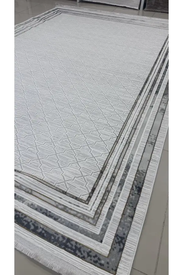 Safyün Halı Kadife KF466 Gri