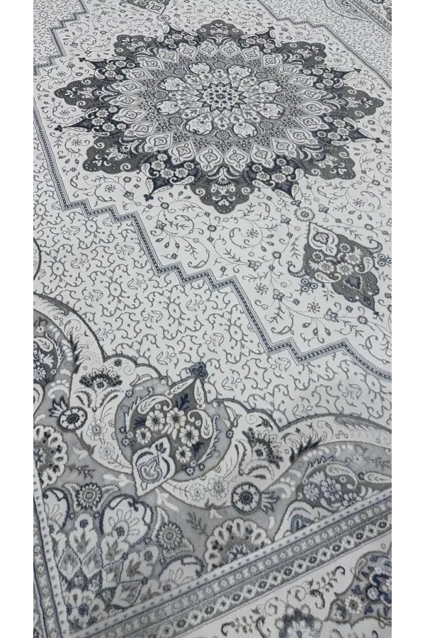 Safyün Halı Kadife KF500 Gri Mavi