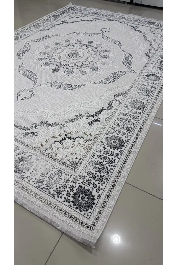 Safyün Halı Kadife KF501 Gri