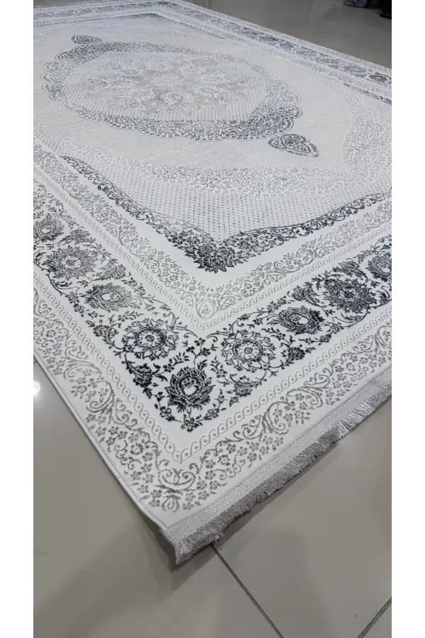 Safyün Halı Kadife KF504 Gri