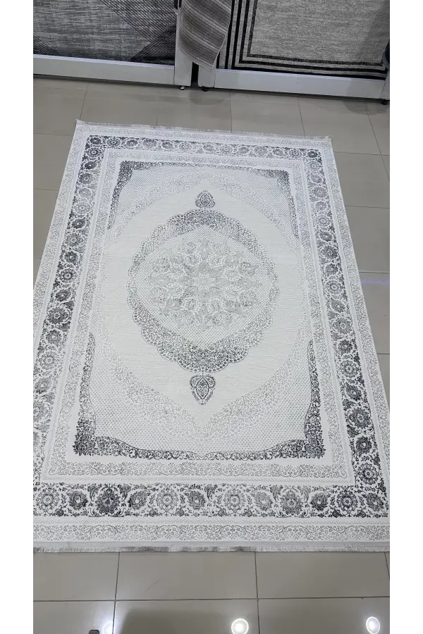 Safyün Halı Kadife KF504 Gri