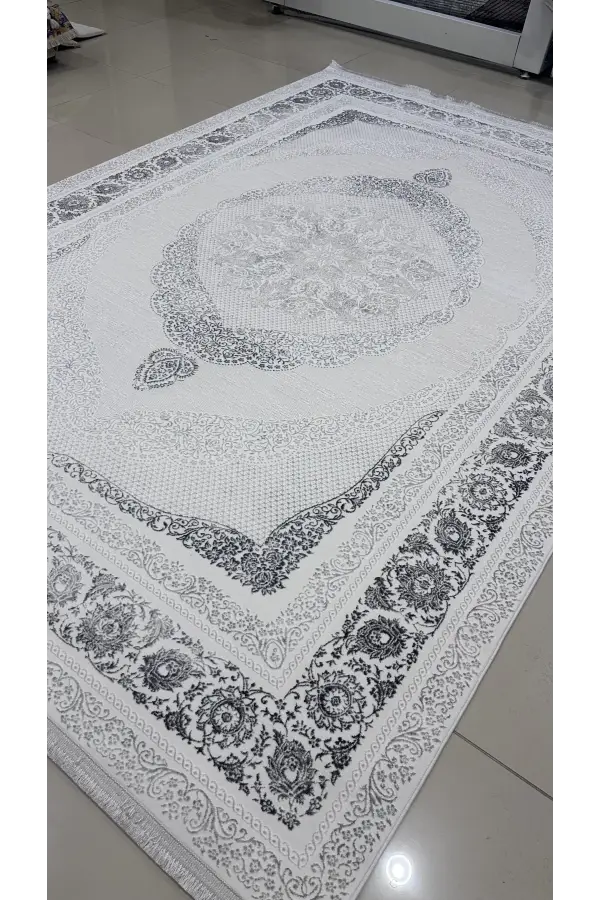 Safyün Halı Kadife KF504 Gri