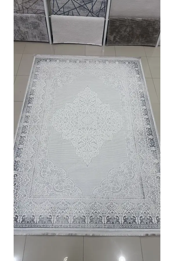 Safyün Halı Kadife KF505 Gri