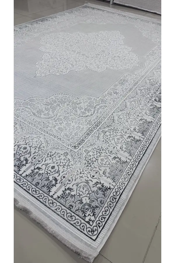 Safyün Halı Kadife KF505 Gri