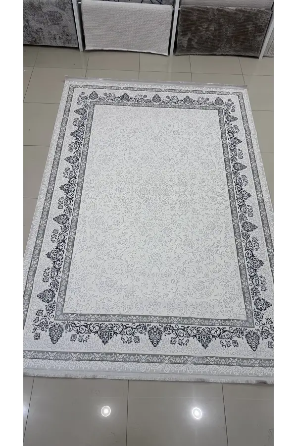 Safyün Halı Kadife KF512 Gri