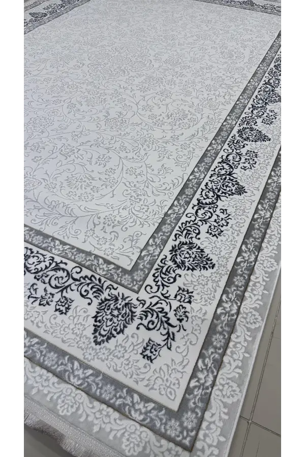 Safyün Halı Kadife KF512 Gri