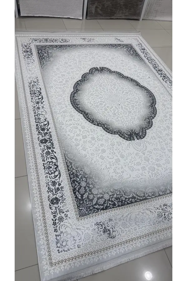 Safyün Halı Kadife KF513 Gri