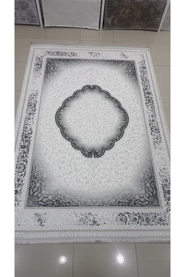 Safyün Halı Kadife KF513 Gri