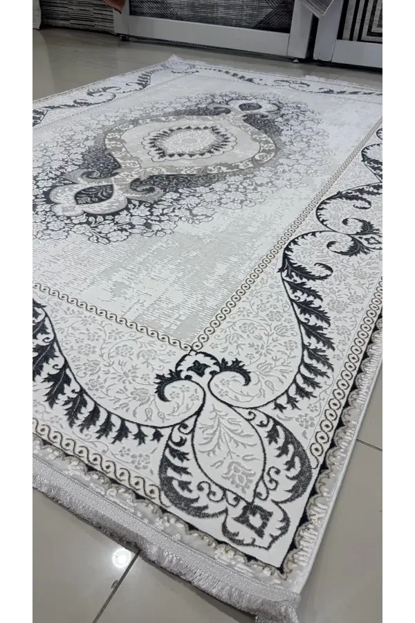 Safyün Halı Kadife KF514 Gri