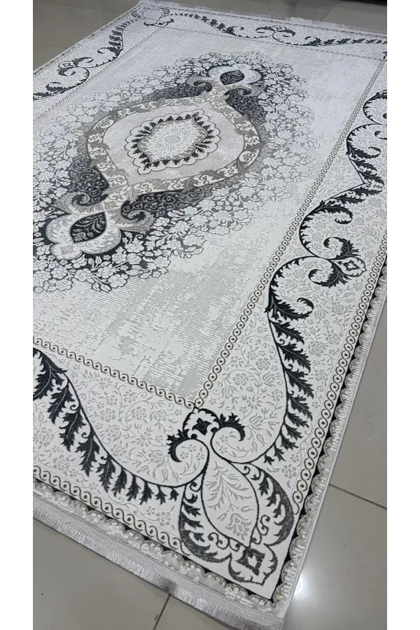 Safyün Halı Kadife KF514 Gri