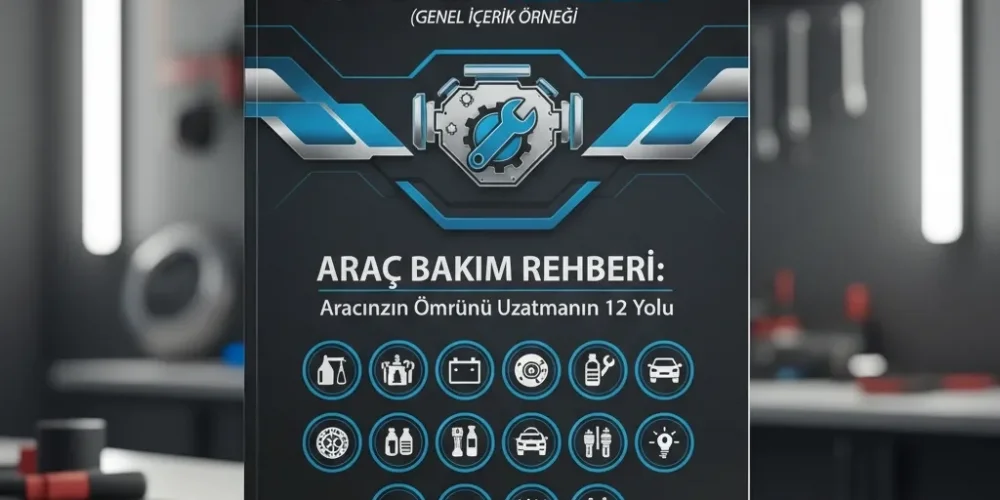 Araç Bakım ve Kullanım Rehberi (Genel İçerik Örneği) Araç Bakım Rehberi: Aracınızın Ömrünü Uzatmanın 12 Yolu