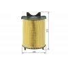 Hava filtresi (vw caddy 04-15 golf 04-14 passat 06-15 audi a3 04-13 seat leon 06-13 skoda octavia 04-08)