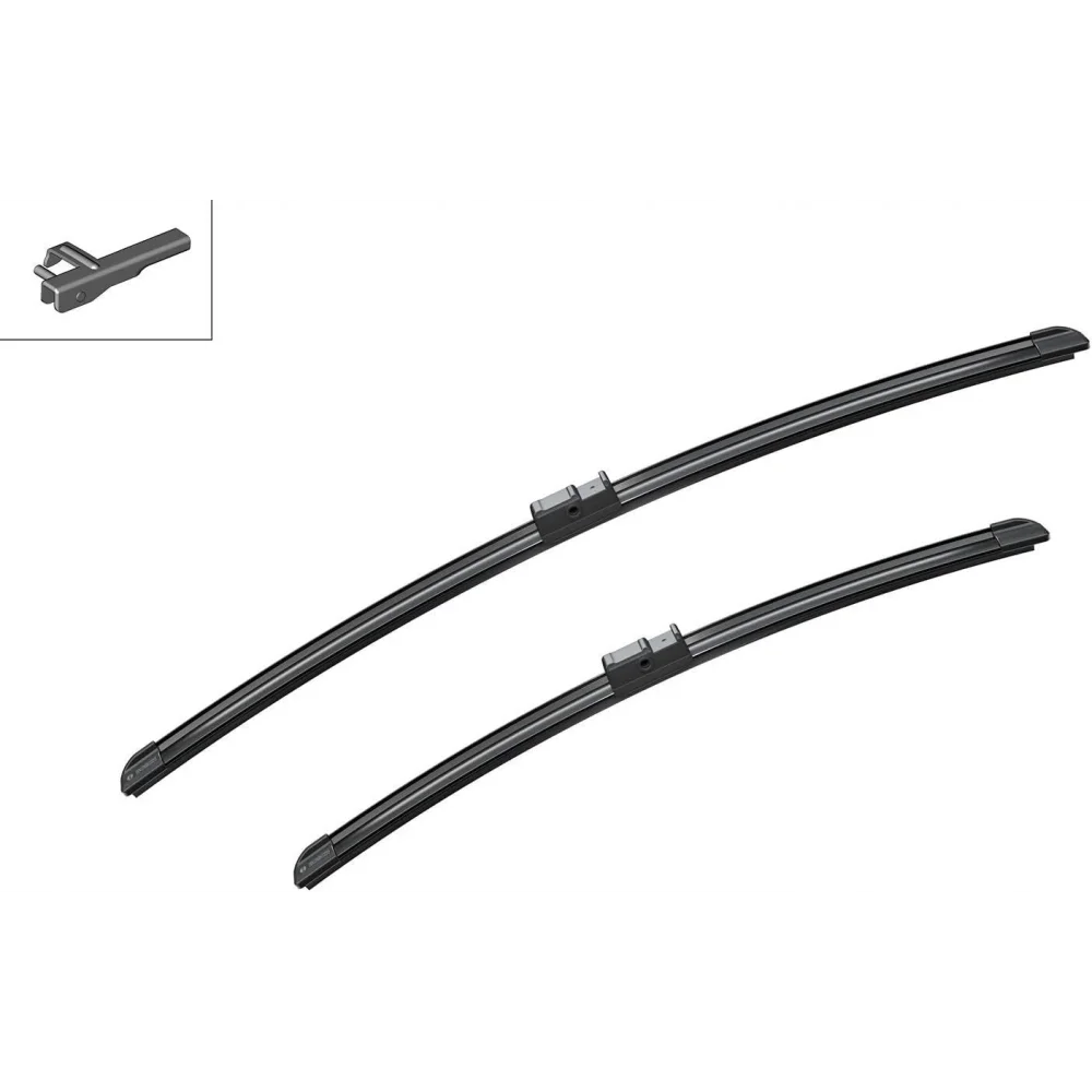 Silecek seti aerotwin 600 - 475mm ( vw golf v caddy / audi a3 ) (muz tipi klas)