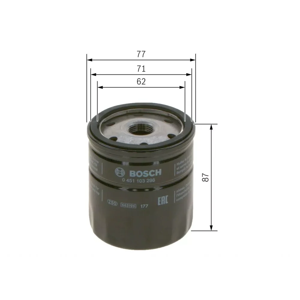 Yag filtresi ( ford focus/mondeo/fiesta bm 98- skoda felicia )