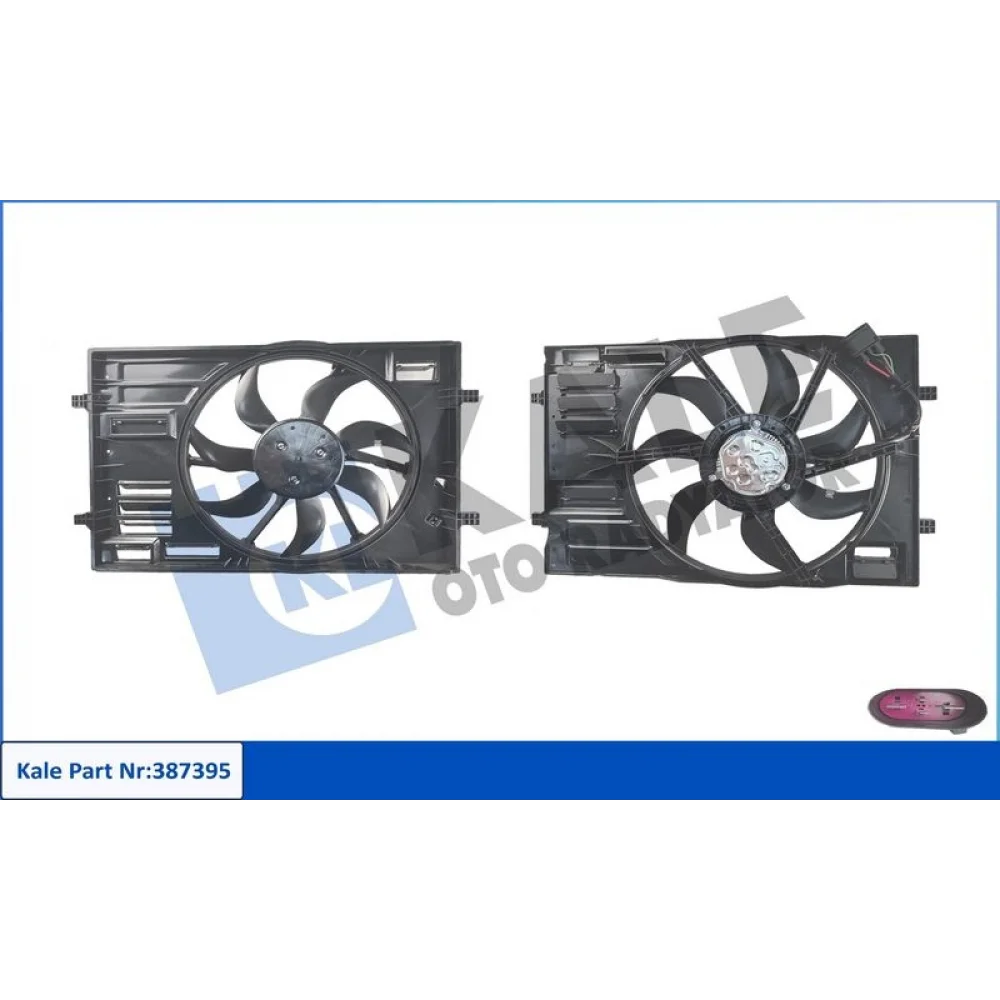 Fan motoru davlumbaz-410 mm 400w vw golf 13- passat 15- audi a3 17- seat leon 13- skoda octavia 13-