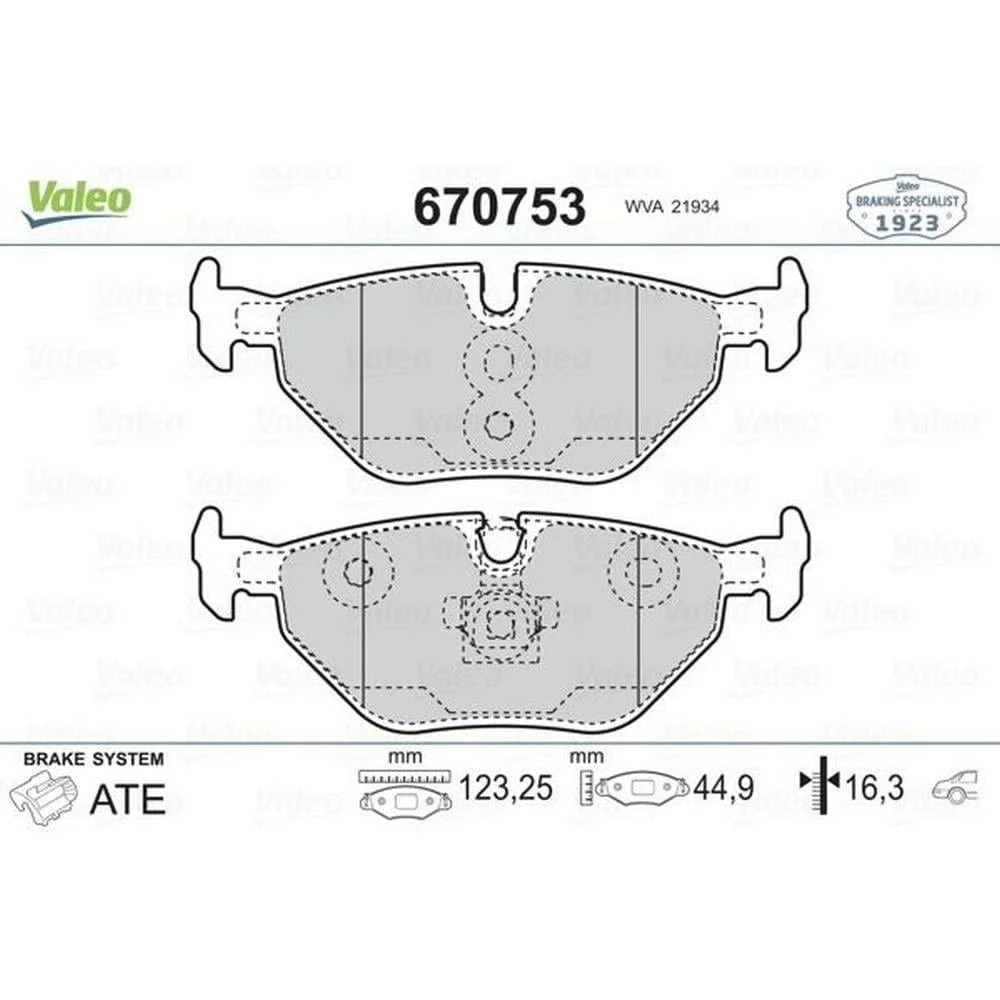 Fren balatasi arka (bmw e36-e46 ) 2193402