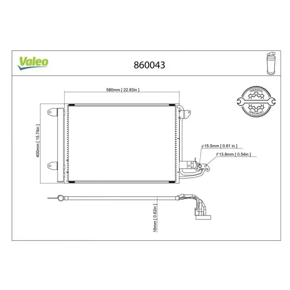 Klima radyatoru (audi a3 / seat leon / skoda octavia / vw caddy / golf / jetta)