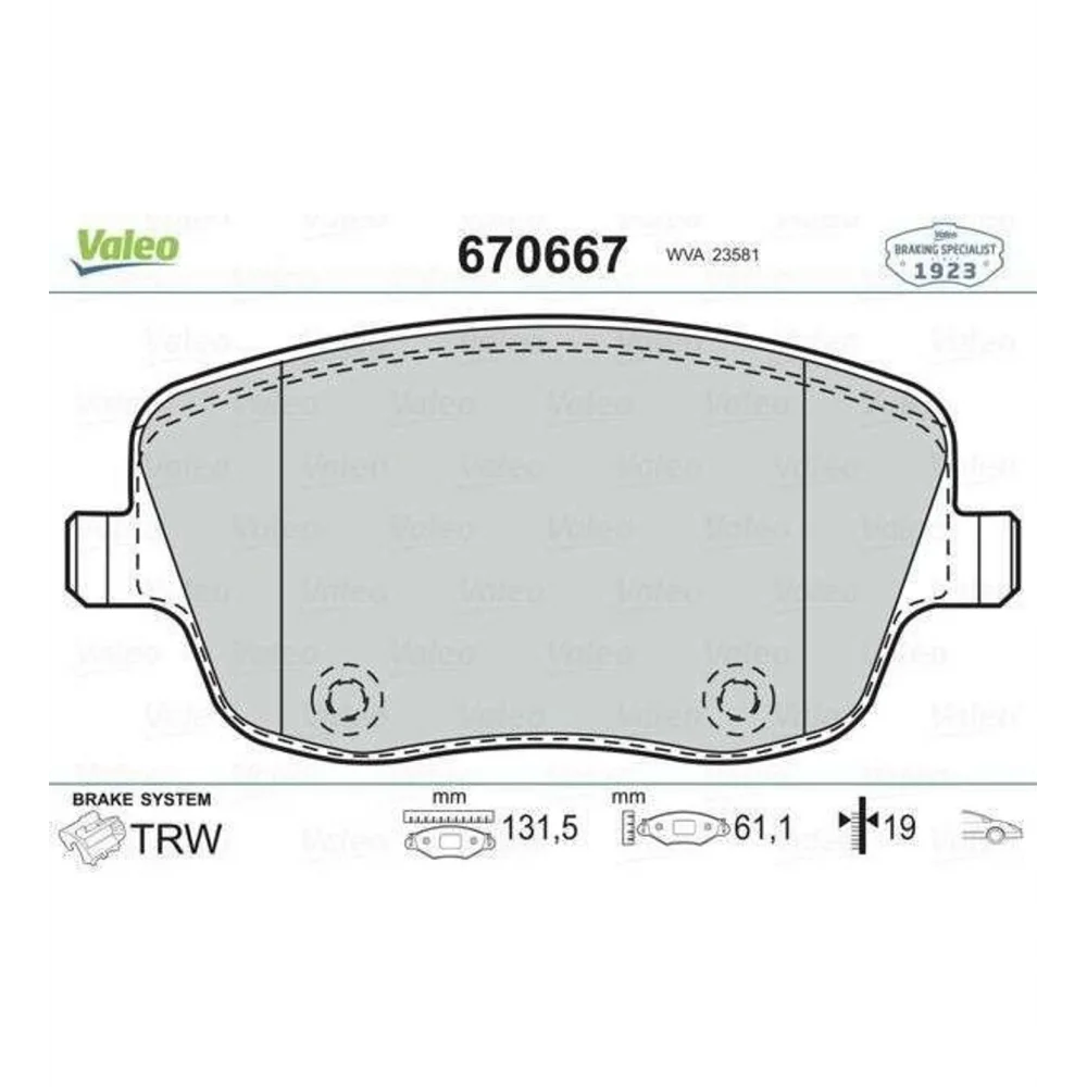 On fren balatasi- (vw polo 02-10 seat ibiza 02-10 skoda fabia 00-10)