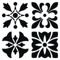 STENCİL BOYAMA ŞABLONU A3102