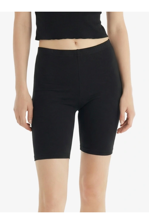 Blackspade Kadın uzun Boxer Essential 1309 - Siyah