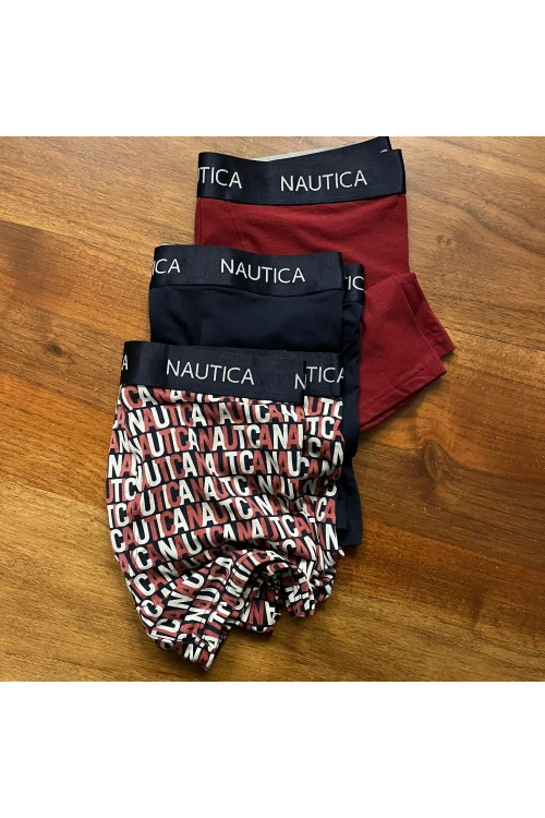 Erkek Nautıca Boxer %100 Pamuk 3lu Set