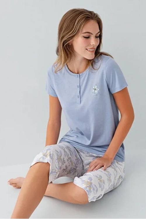 lila kaprili  pijama takımı