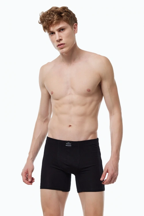 Malabadi Erkek Siyah Premium Collection Modal Uzun Boxer